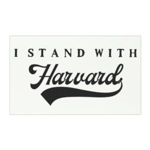 I Stand With Harvard Car Magnet
