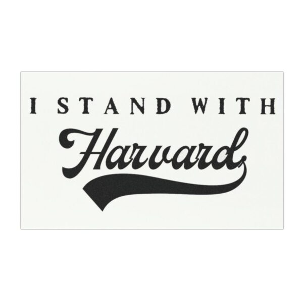 I Stand With Harvard Car Magnet