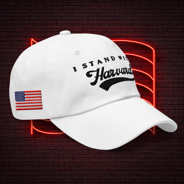 I Stand With Harvard Dad Hat