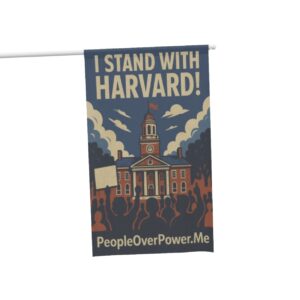 I Stand With Harvard Flag