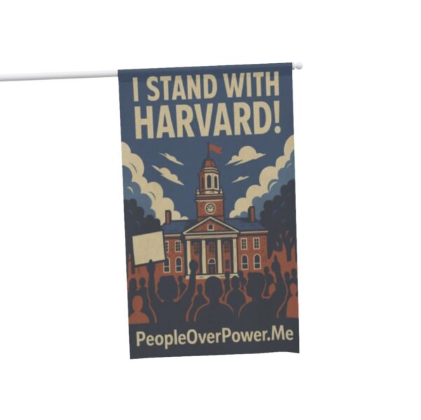 I Stand With Harvard Flag