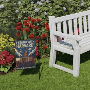 I Stand With Harvard Garden Banner