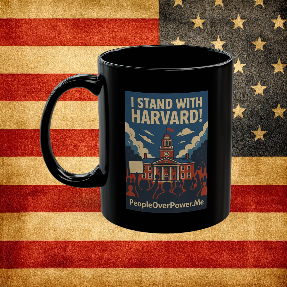 I Stand With Harvard Mug