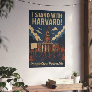 I Stand With Harvard Posters