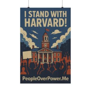 I Stand With Harvard Posters