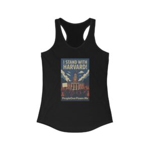 I Stand With Harvard Racerback Tank