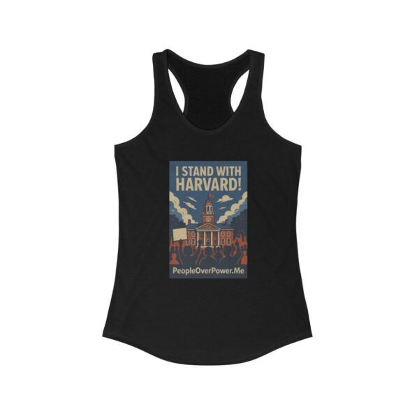 I Stand With Harvard Racerback Tank