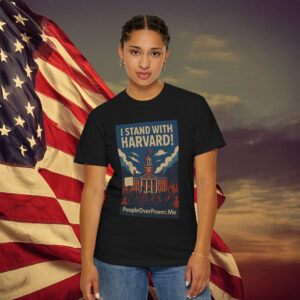 I Stand With Harvard T-Shirt Womens
