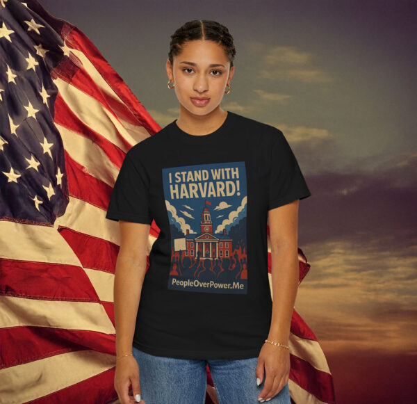 I Stand With Harvard T-Shirt Womens