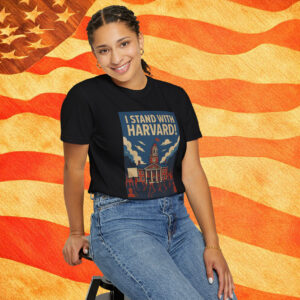 I Stand With Harvard T-Shirt Womens